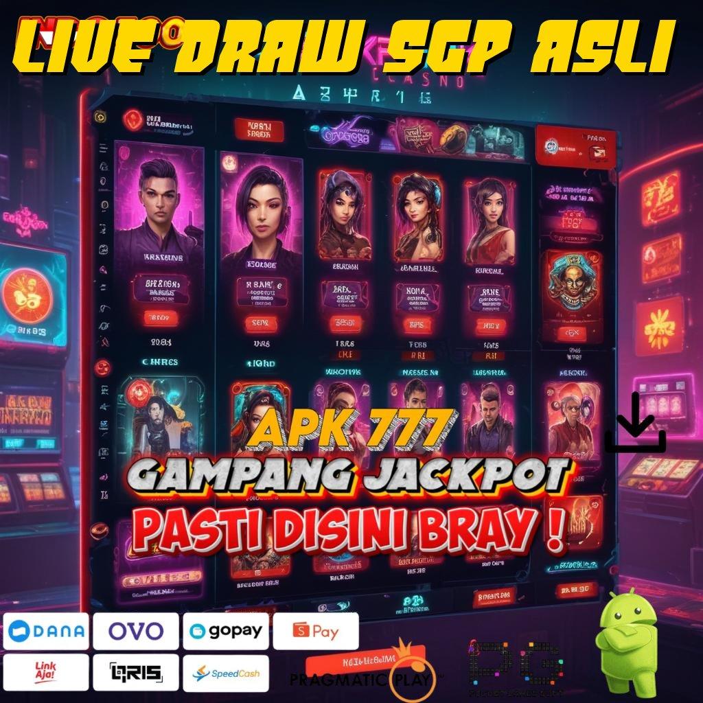 LIVE DRAW SGP ASLI Versi Baru Dengan Bonus Langsung